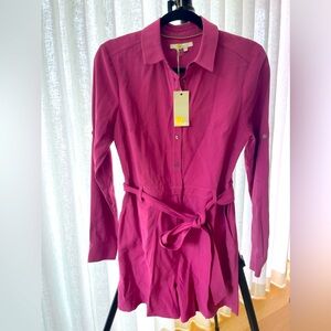 NWT Boden shortie jumpsuit - magenta